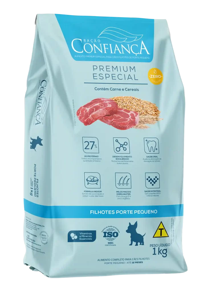 Ração Confiança Cães porte pequeno filhote